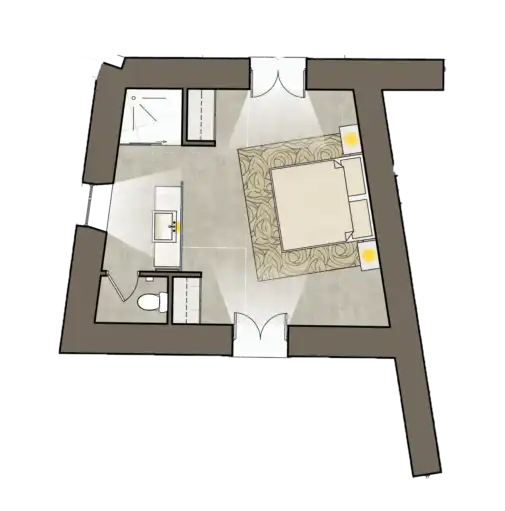 Gate room floor plan